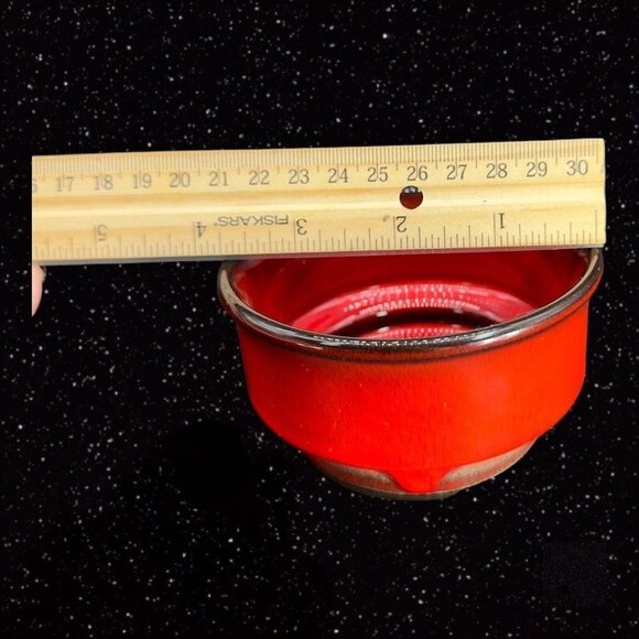 Villeroy and Boch Luxembourg Granada Bright Red Small Bowl Set 3 Dish Set VTG - Picture 10 of 15